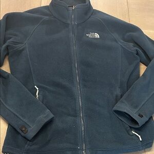 The North Face Navy/ green‎ Fleece Jacket